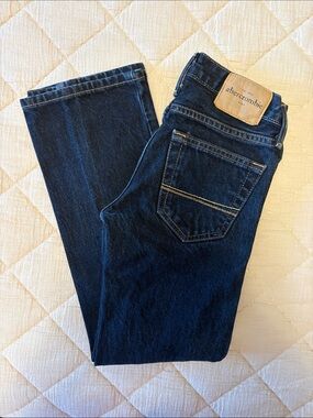 Abercrombie & Fitch Kids Dark Indigo Straight Jeans